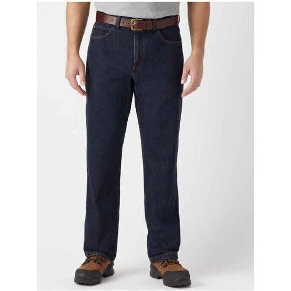 Duluth Trading Co Mens Ballroom Relaxed Fit Jeans Dark Denim 37 x 30 Unworn New - Picture 2 of 9